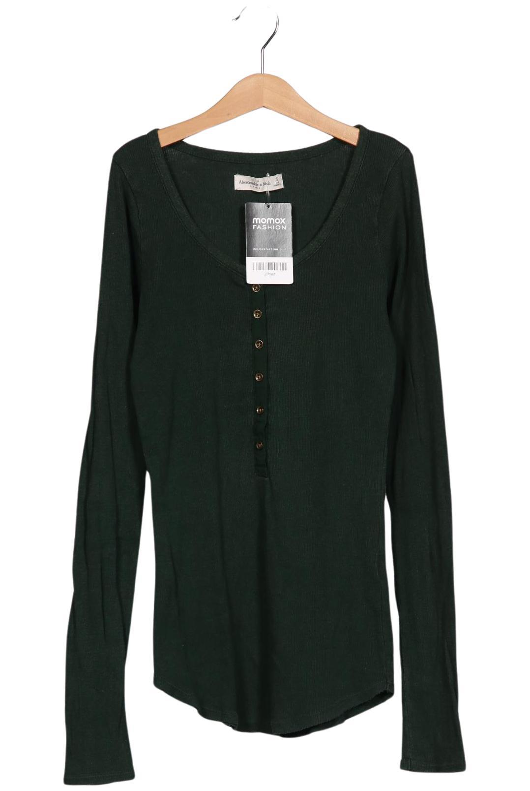 

Abercrombie & Fitch Damen Langarmshirt, grün, Gr. 36