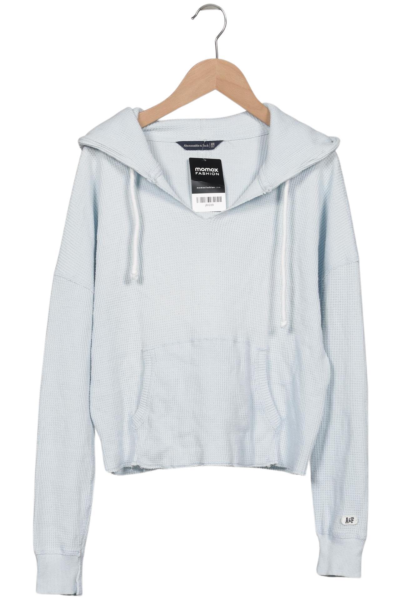 

Abercrombie & Fitch Damen Kapuzenpullover, hellblau, Gr. 34