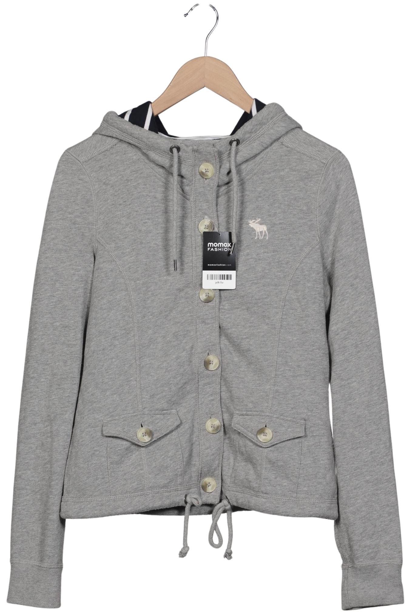 

Abercrombie & Fitch Damen Kapuzenpullover, grau, Gr. 42