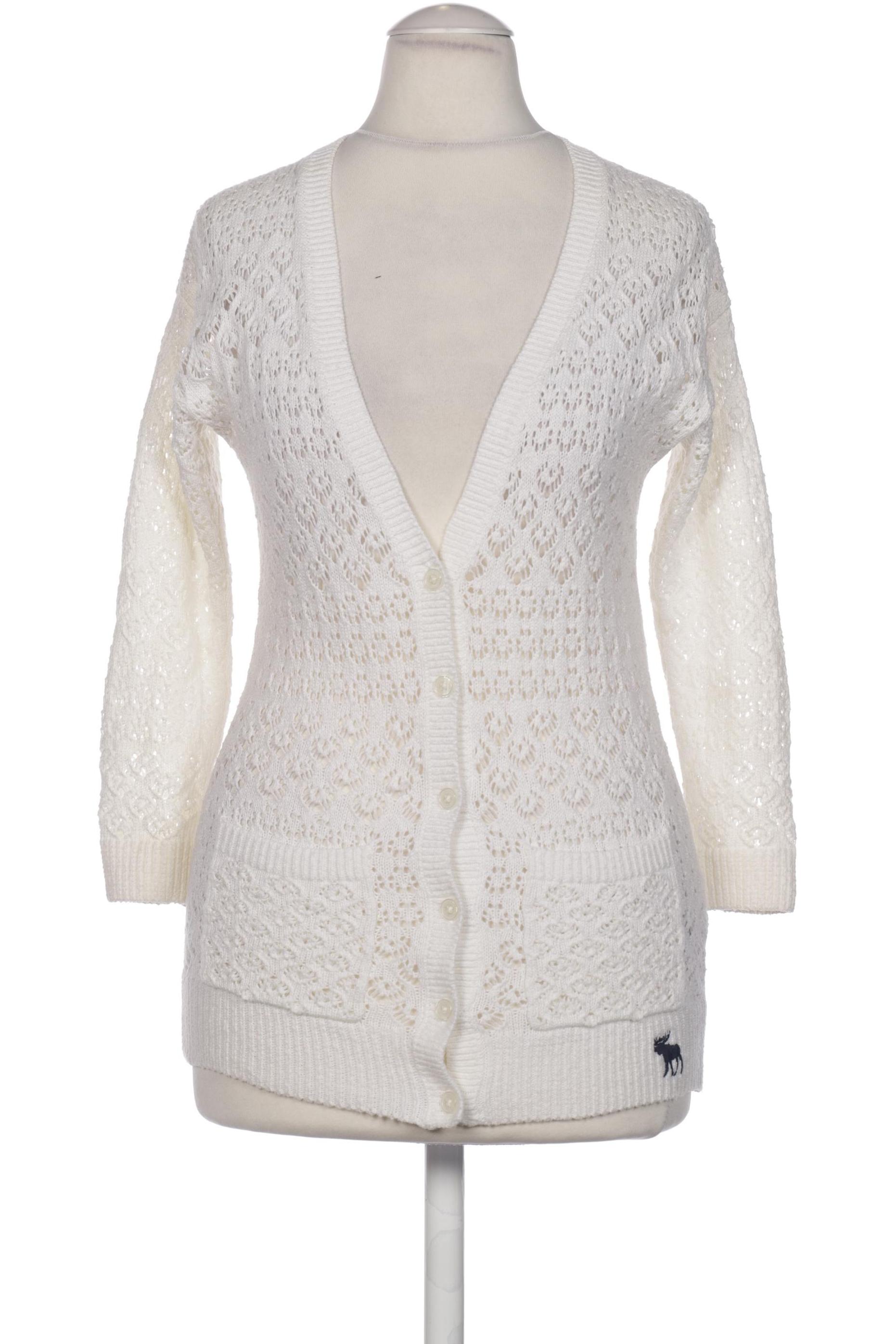 

Abercrombie & Fitch Damen Strickjacke, weiß, Gr. 34