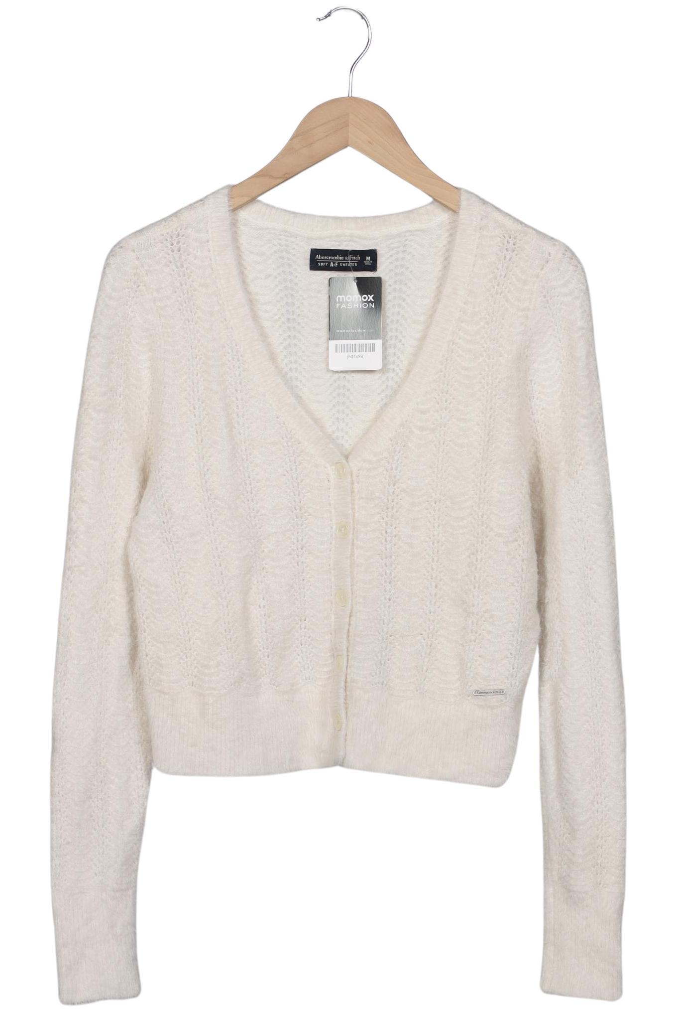 

Abercrombie & Fitch Damen Strickjacke, cremeweiß, Gr. 38