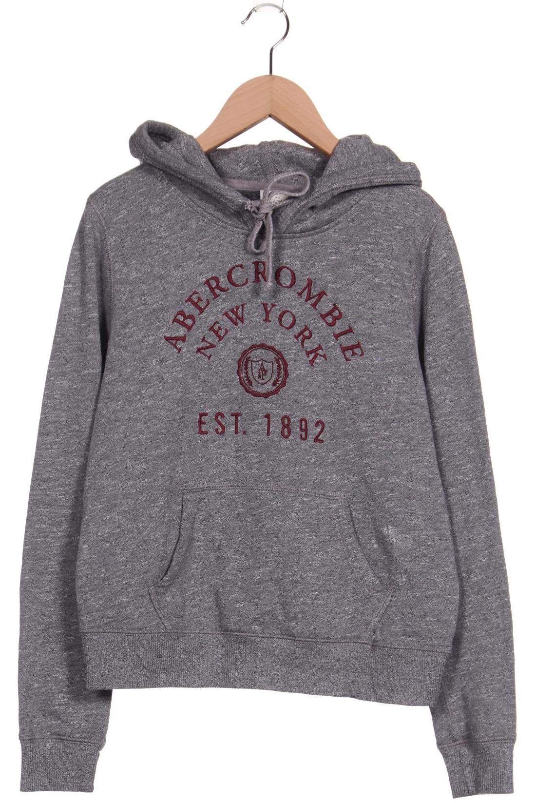 

Abercrombie & Fitch Damen Kapuzenpullover, grau, Gr. 34