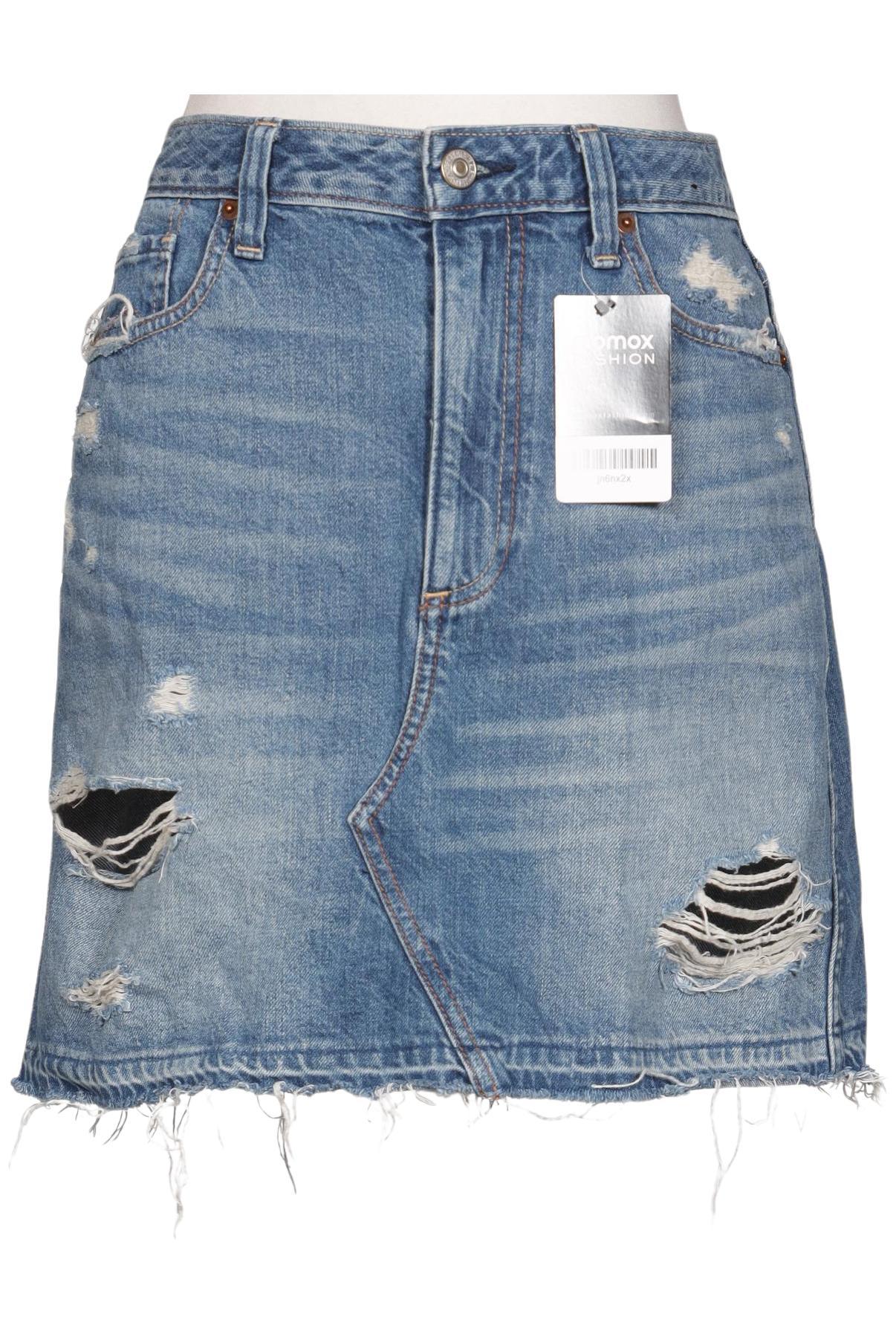 

Abercrombie & Fitch Damen Rock, blau, Gr. 27