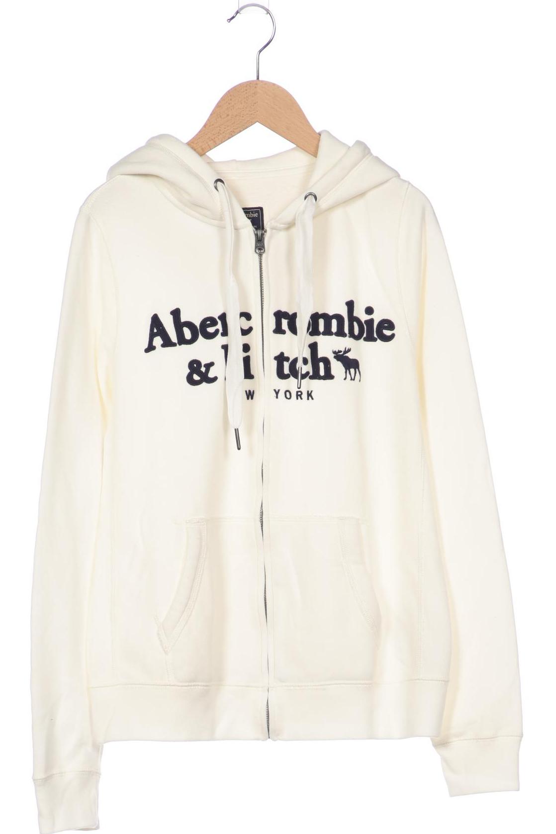 

Abercrombie & Fitch Damen Kapuzenpullover, cremeweiß, Gr. 38