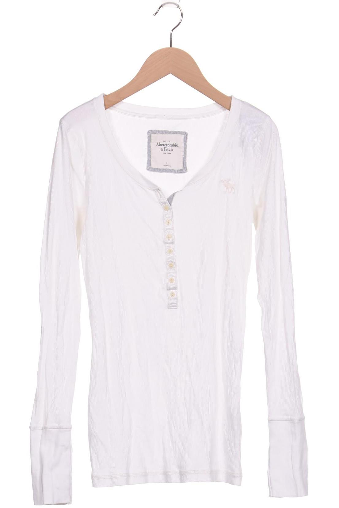 

Abercrombie & Fitch Damen Langarmshirt, weiß