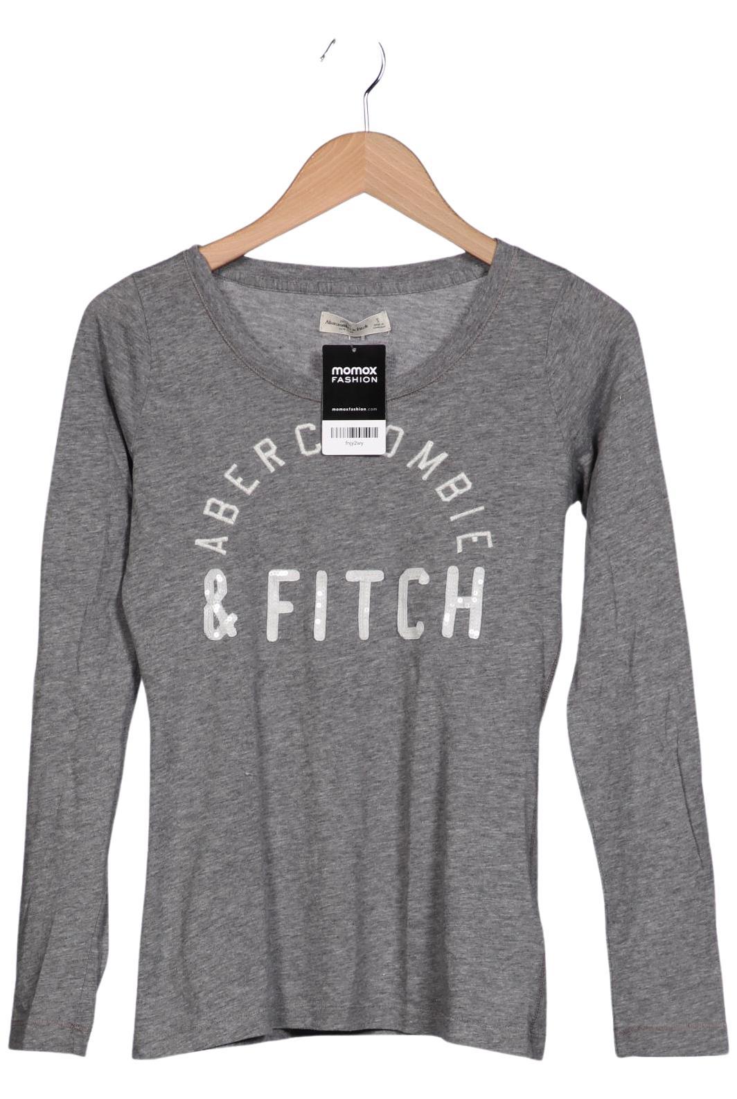

Abercrombie & Fitch Damen Langarmshirt, grau, Gr. 36