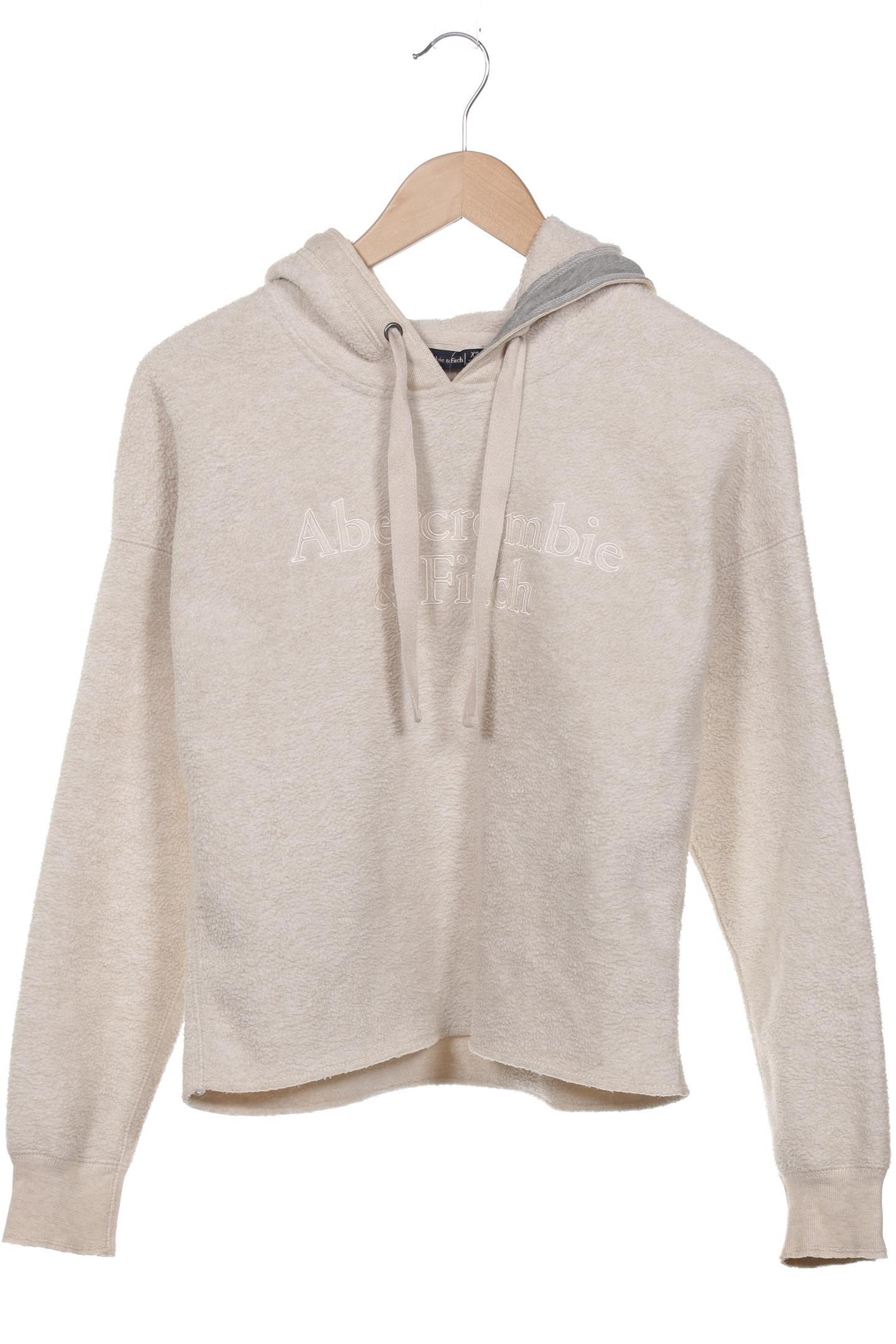 

Abercrombie & Fitch Damen Kapuzenpullover, cremeweiß, Gr. 34