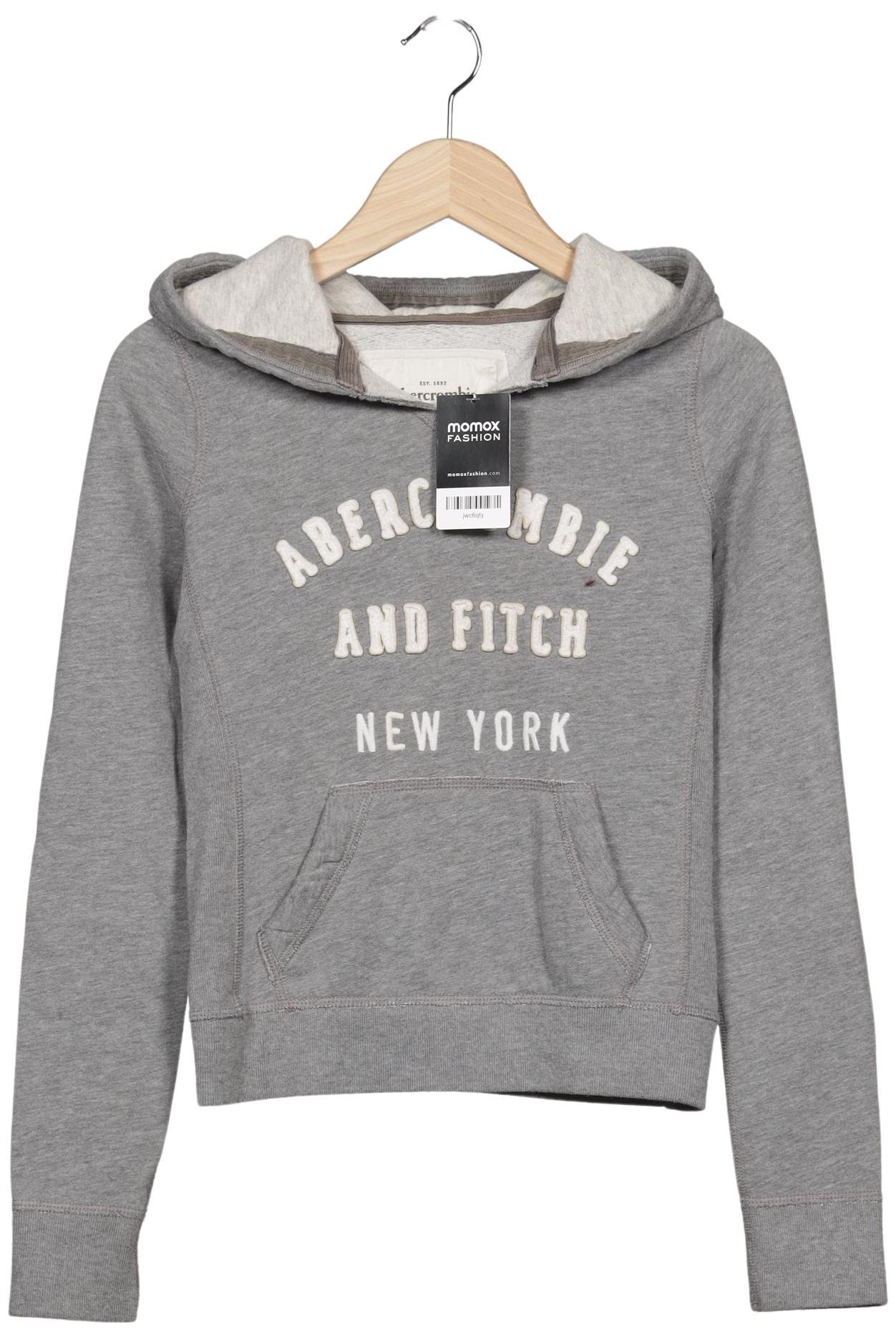 

Abercrombie & Fitch Damen Kapuzenpullover, grau, Gr. 34