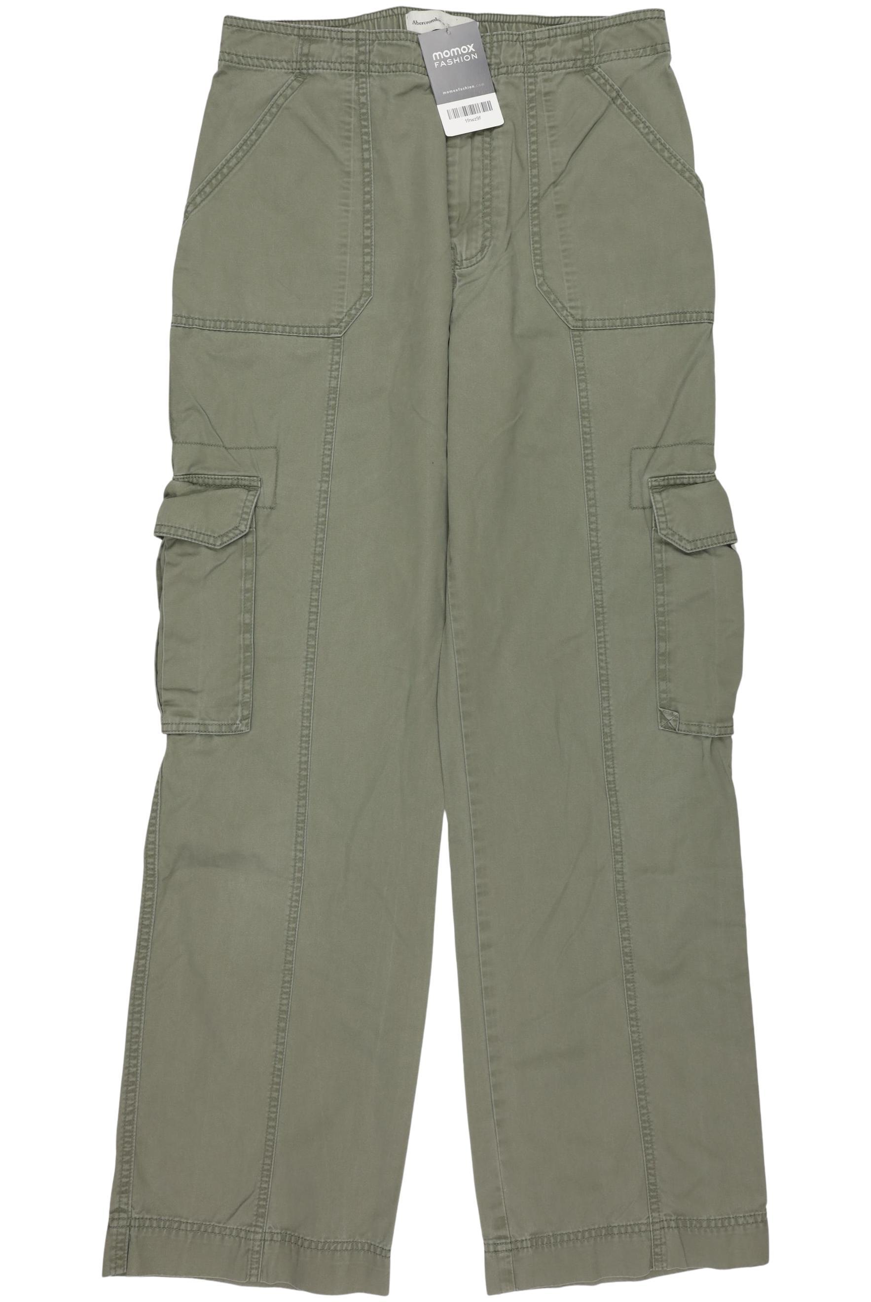 

Abercrombie & Fitch Damen Stoffhose, grün, Gr. 27