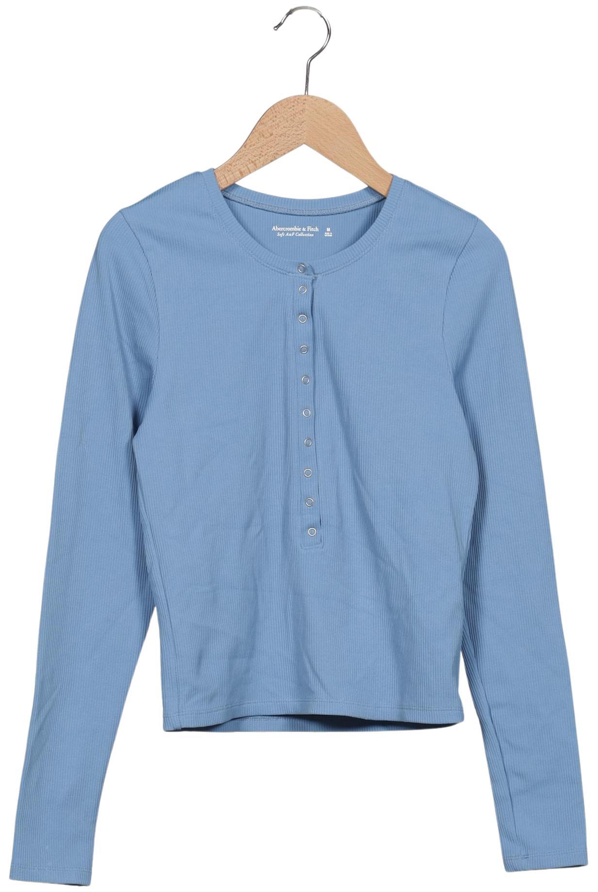 

Abercrombie & Fitch Damen Langarmshirt, hellblau, Gr. 38