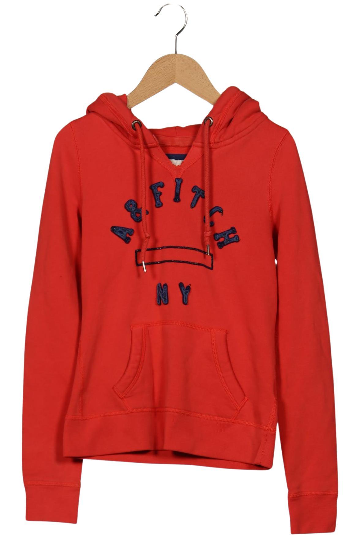 

Abercrombie & Fitch Damen Kapuzenpullover, rot, Gr. 34
