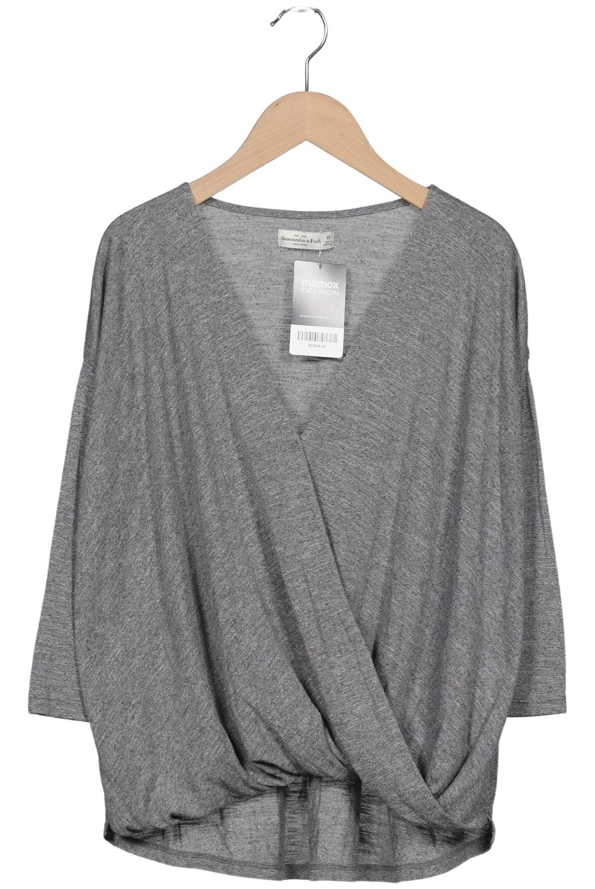 

Abercrombie & Fitch Damen Langarmshirt, grau, Gr. 34