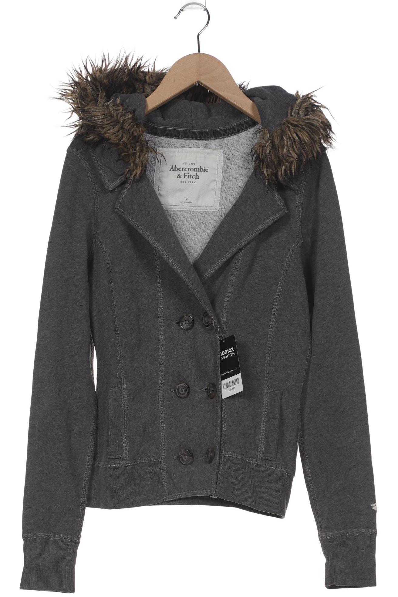 

Abercrombie & Fitch Damen Kapuzenpullover, grau, Gr. 38