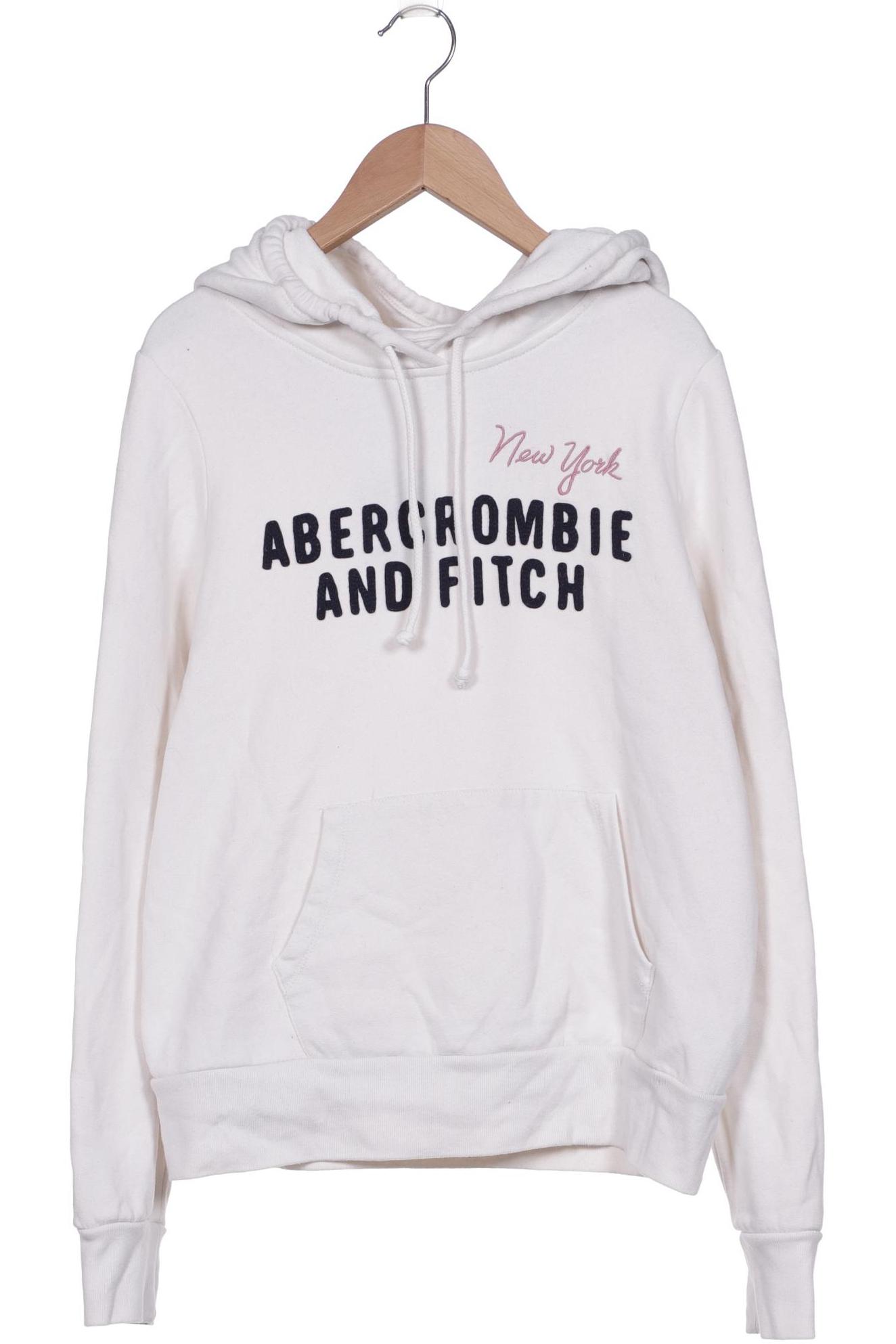 

Abercrombie & Fitch Damen Kapuzenpullover, weiß, Gr. 38