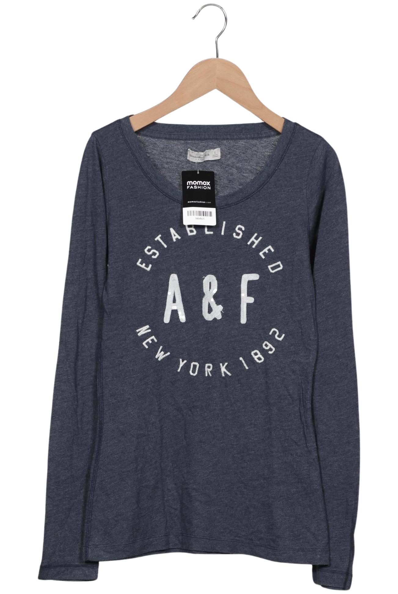 

Abercrombie & Fitch Damen Langarmshirt, marineblau, Gr. 36