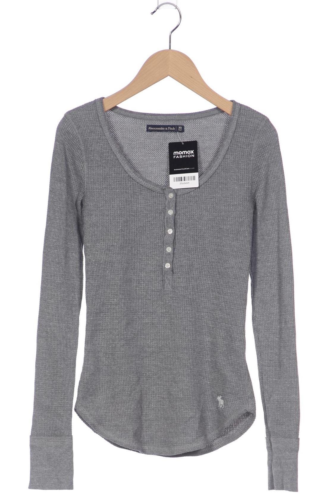 

Abercrombie & Fitch Damen Langarmshirt, grau, Gr. 34