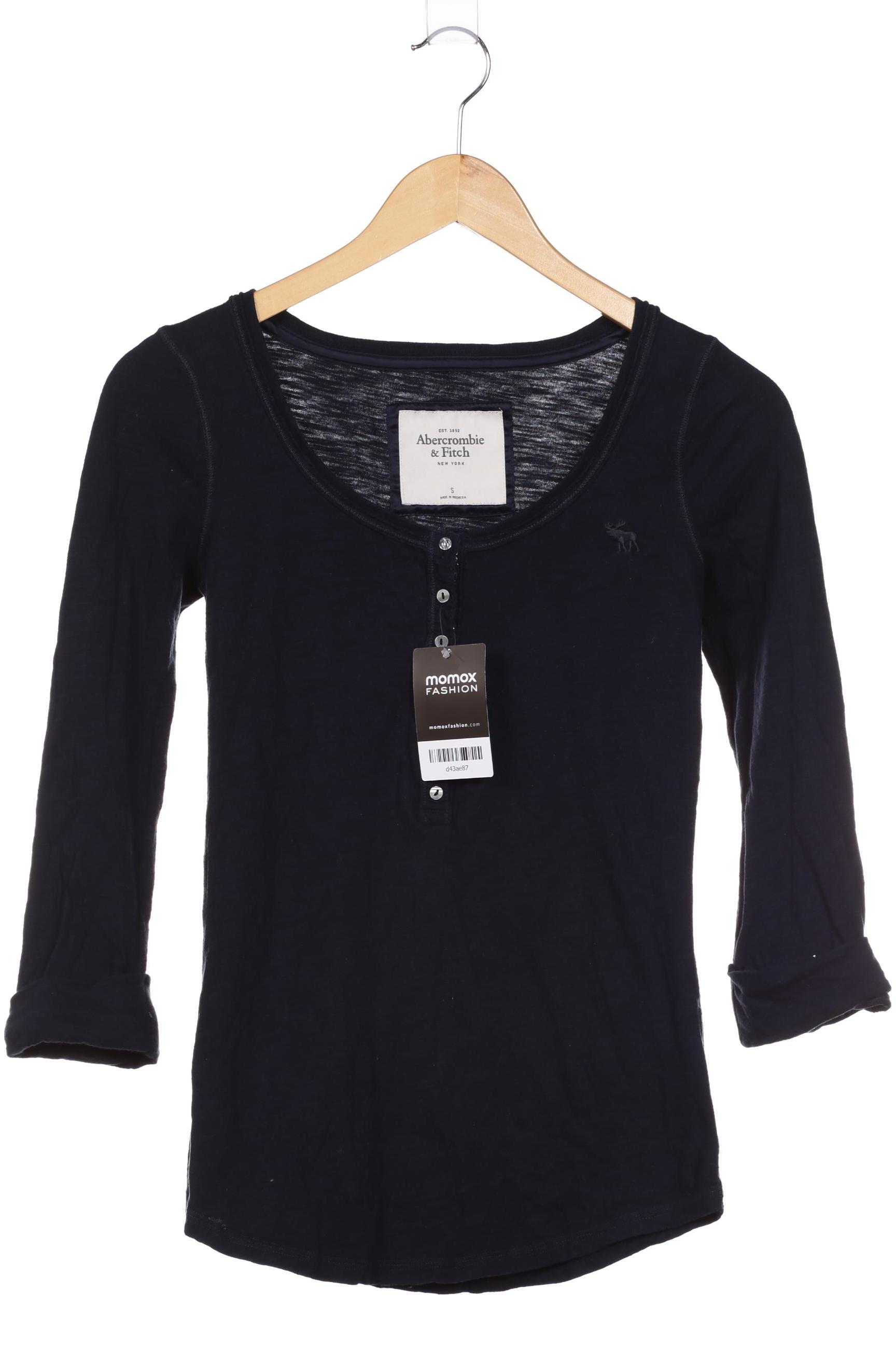 

Abercrombie & Fitch Damen Langarmshirt, blau, Gr. 36