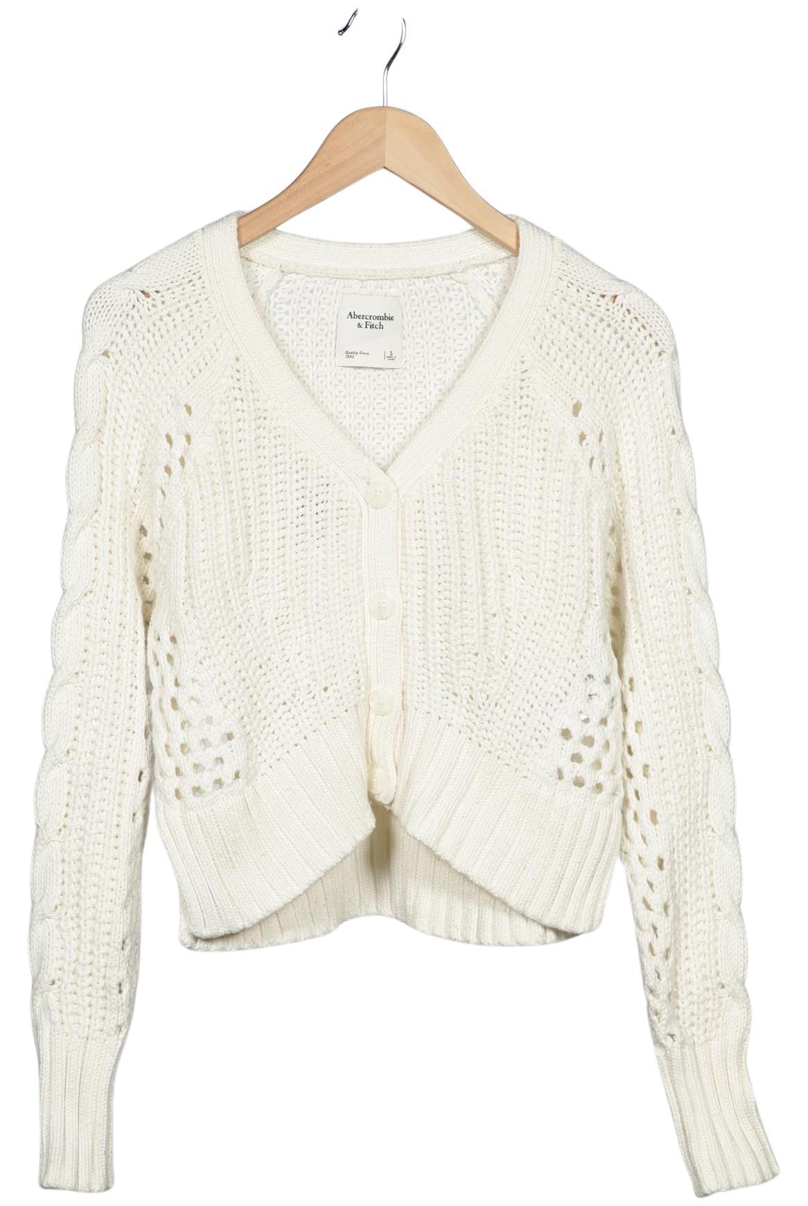 

Abercrombie & Fitch Damen Strickjacke, cremeweiß, Gr. 36