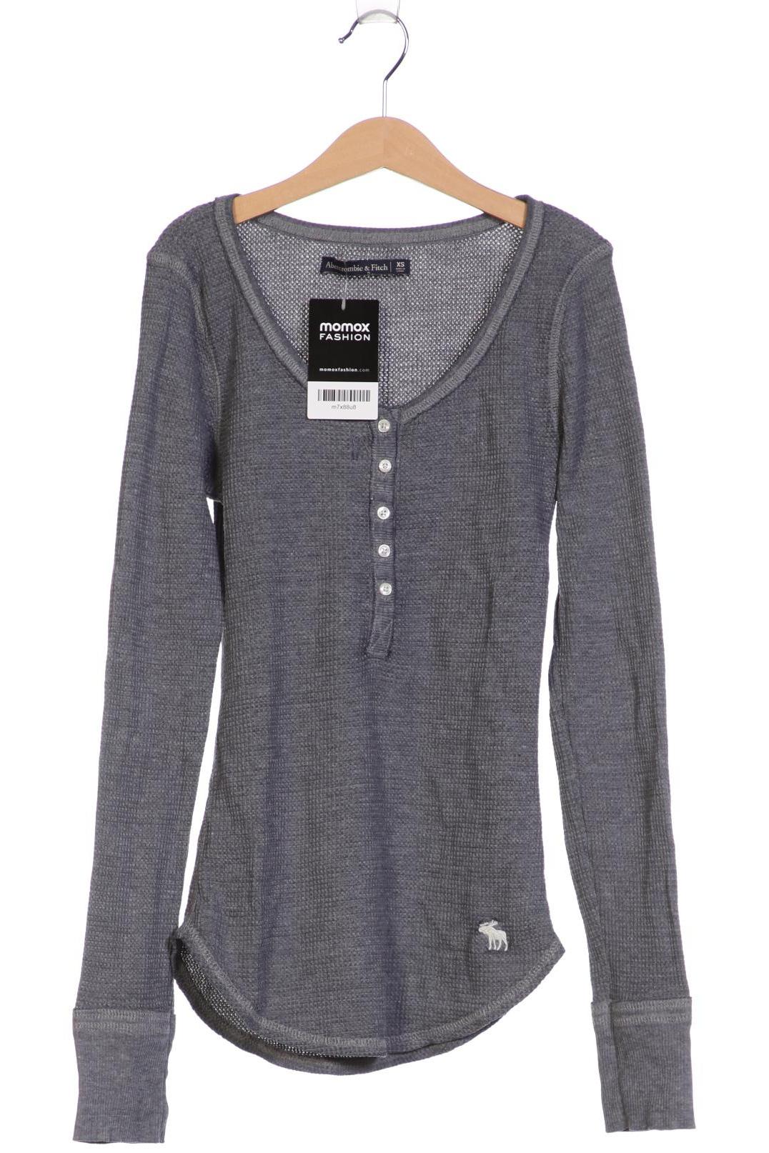 

Abercrombie & Fitch Damen Langarmshirt, grau, Gr. 34