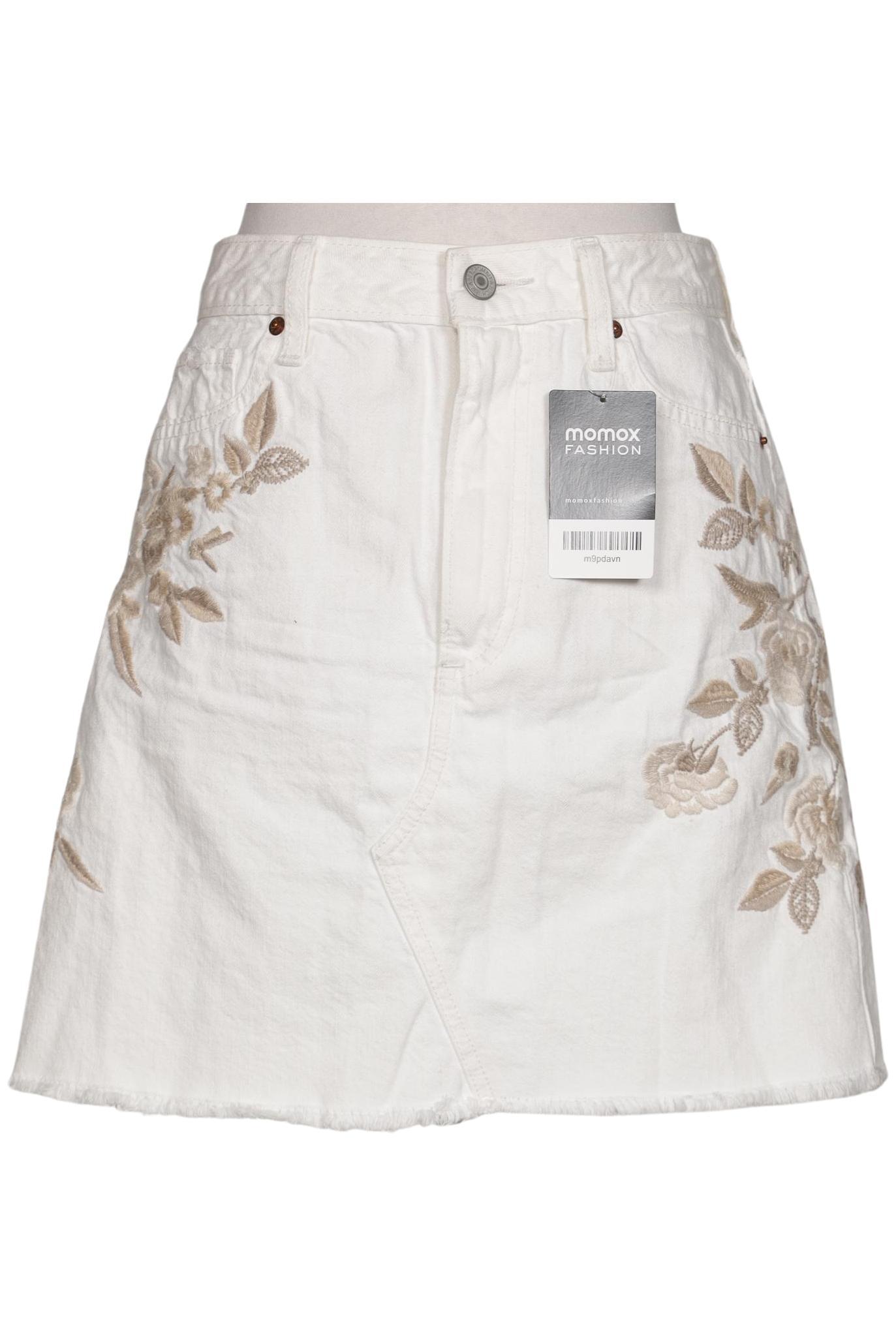 

Abercrombie & Fitch Damen Rock, cremeweiß, Gr. 26