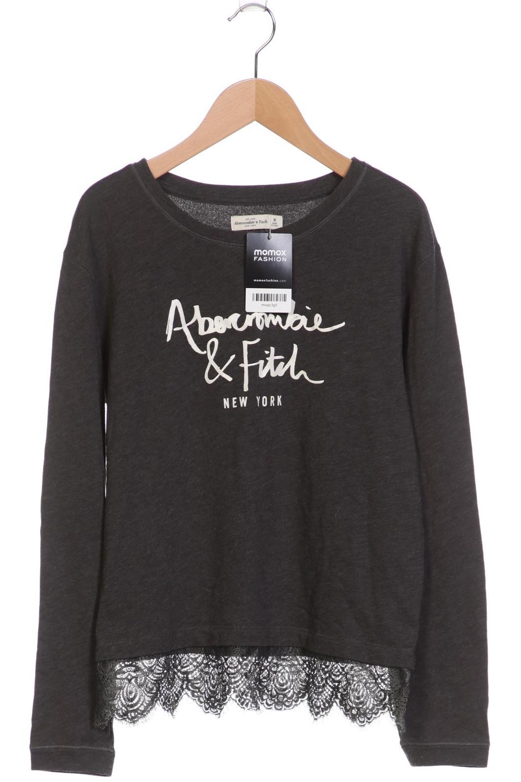 

Abercrombie & Fitch Damen Langarmshirt, grau, Gr. 38