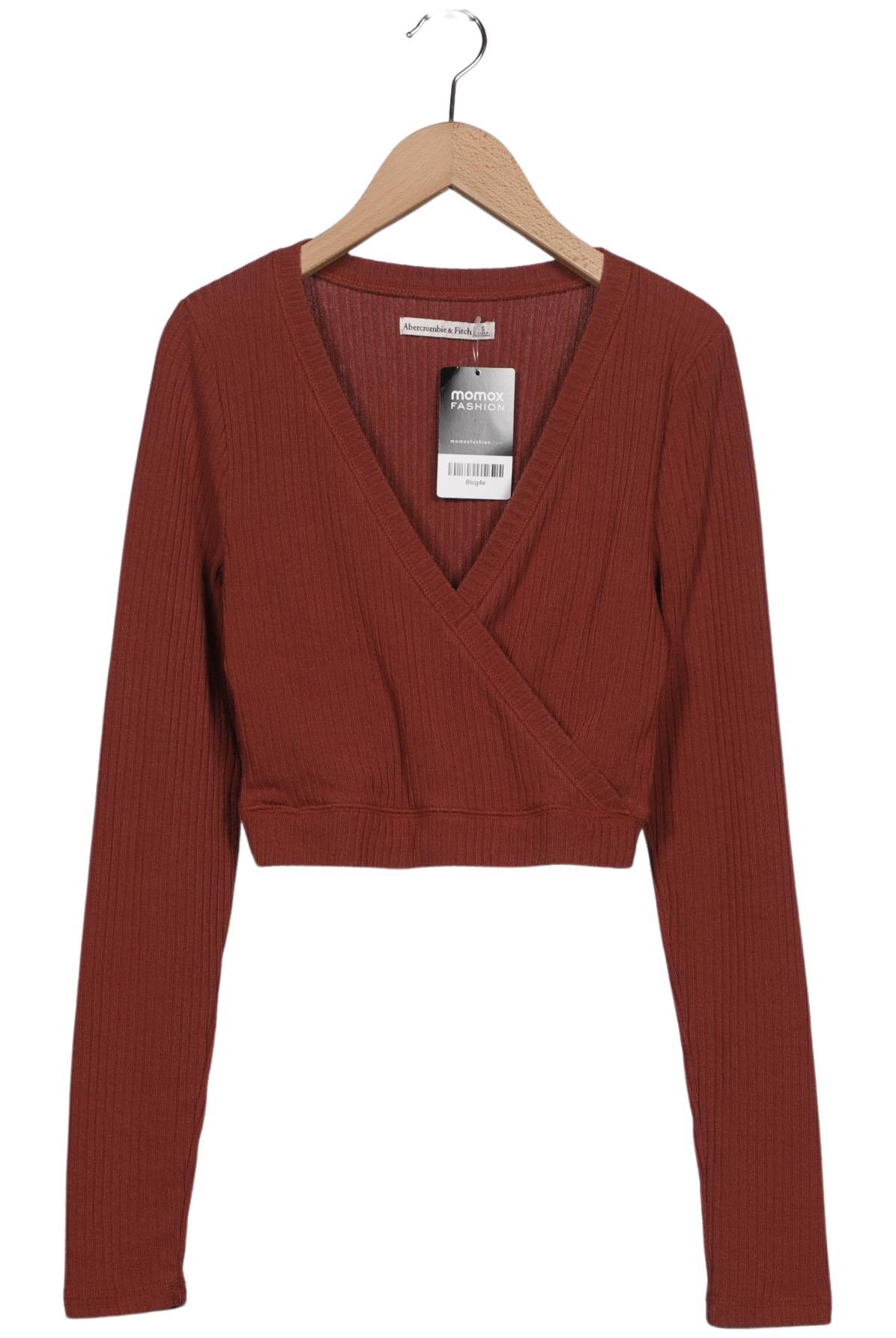

Abercrombie & Fitch Damen Langarmshirt, rot, Gr. 36