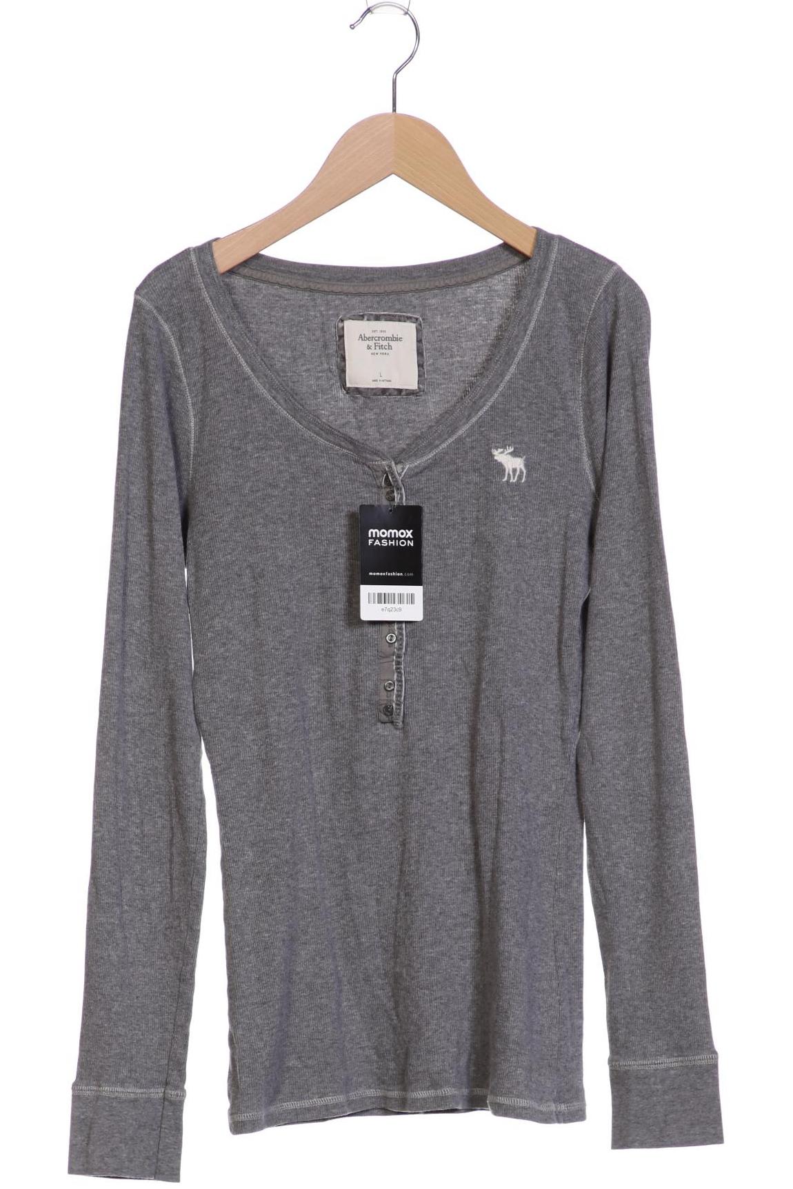 

Abercrombie & Fitch Damen Langarmshirt, grau