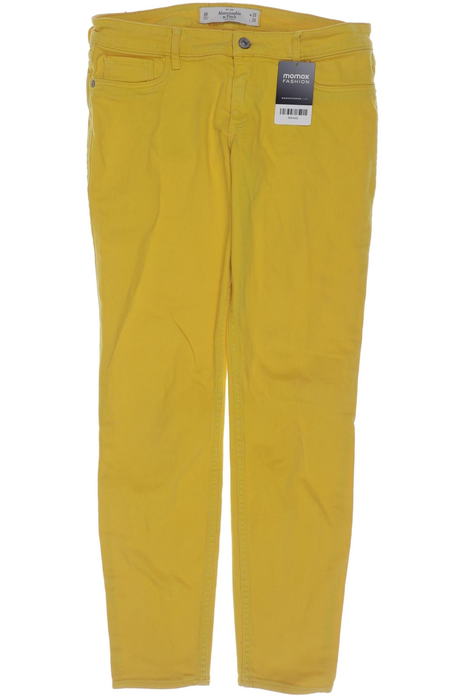 

Abercrombie & Fitch Damen Jeans, gelb, Gr. 29