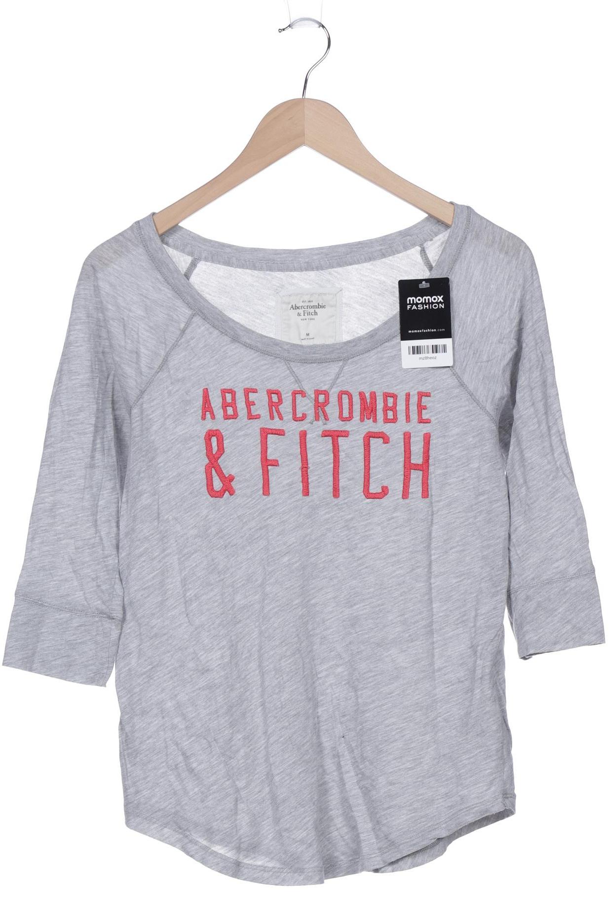 

Abercrombie & Fitch Damen Langarmshirt, grau, Gr. 38