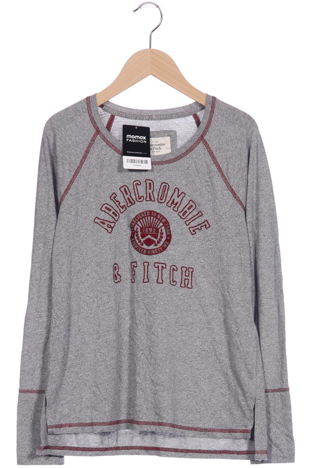 

Abercrombie & Fitch Damen Langarmshirt, grau, Gr. 36