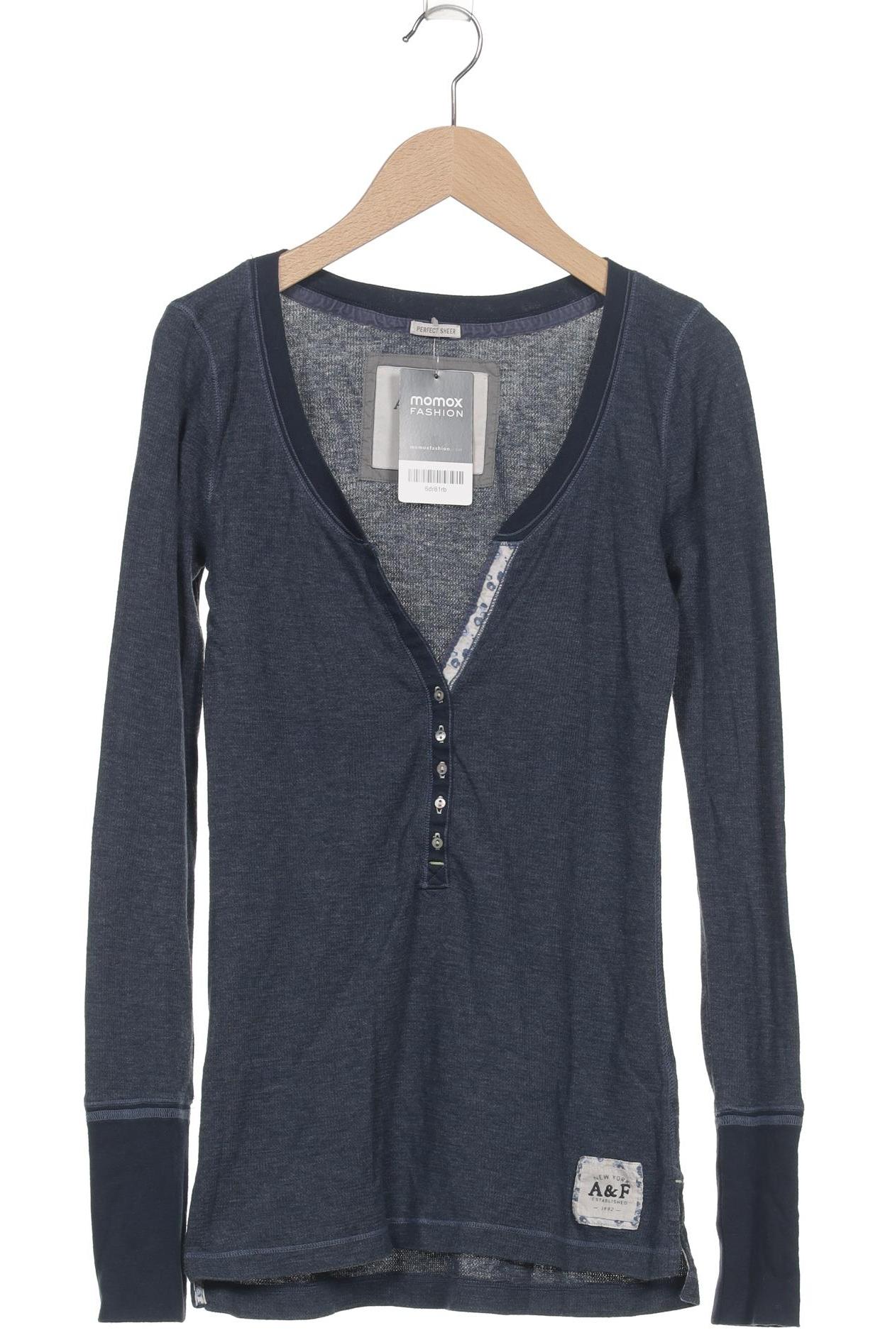 

Abercrombie & Fitch Damen Langarmshirt, marineblau, Gr. 36