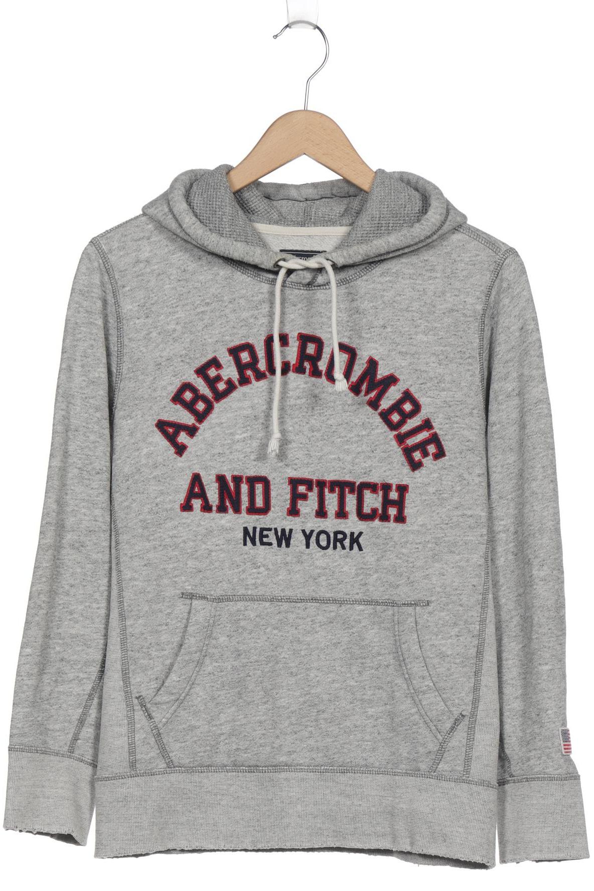 

Abercrombie & Fitch Damen Kapuzenpullover, grau
