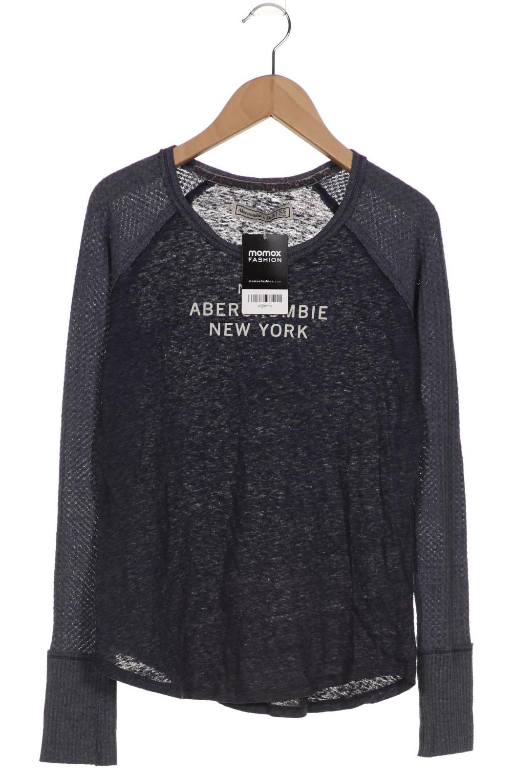 

Abercrombie & Fitch Damen Langarmshirt, marineblau, Gr. 34