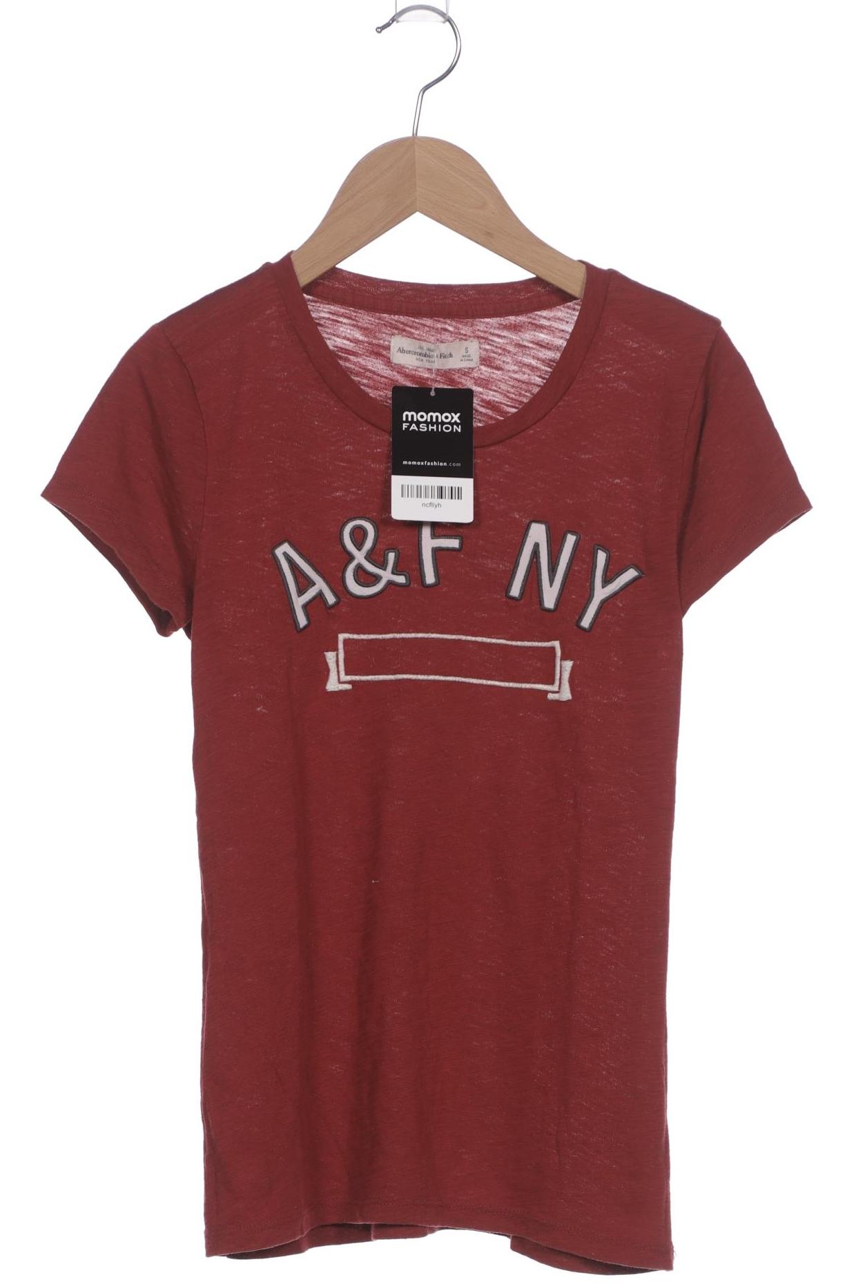 

Abercrombie & Fitch Damen T-Shirt, bordeaux, Gr. 36