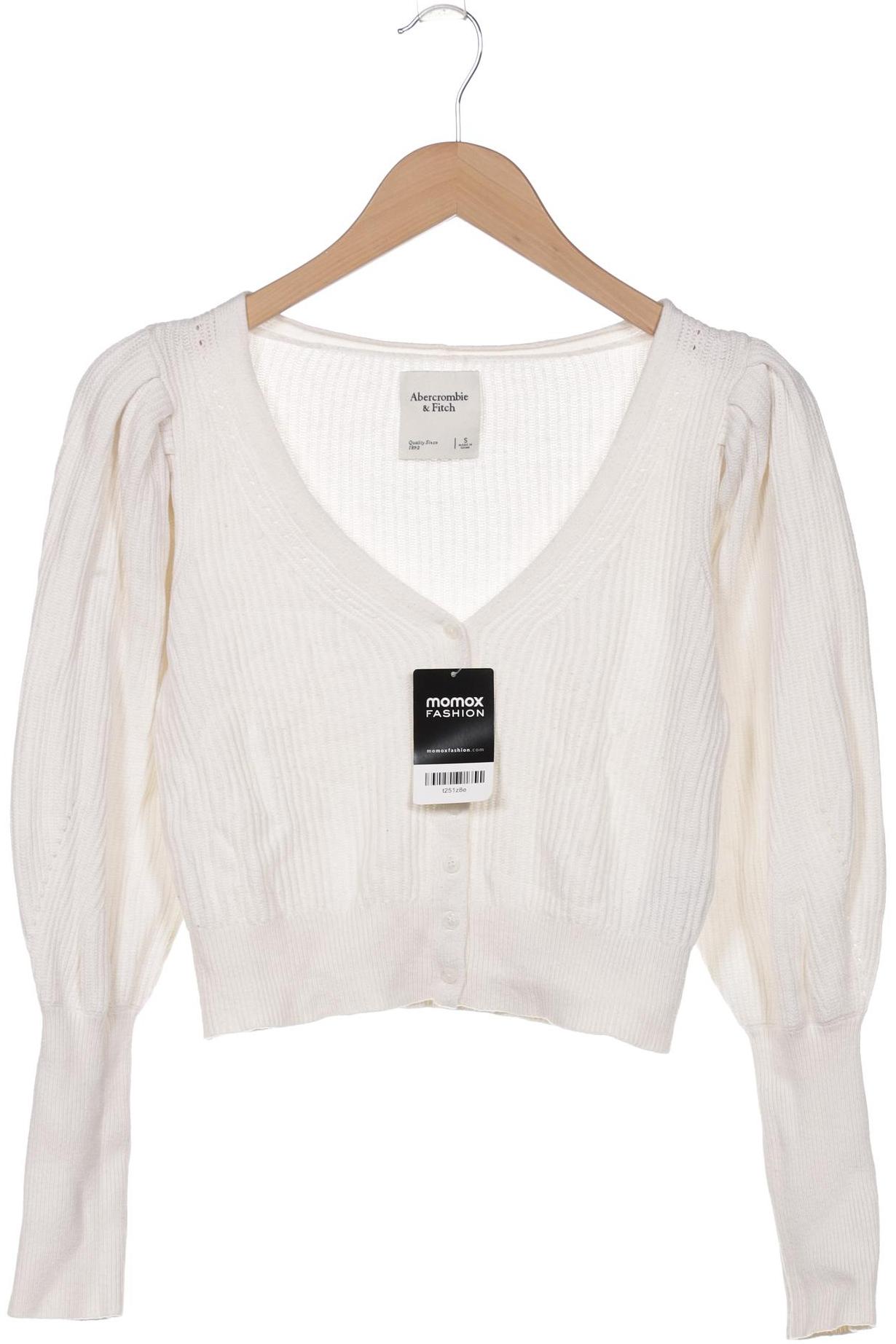 

Abercrombie & Fitch Damen Strickjacke, weiß, Gr. 36