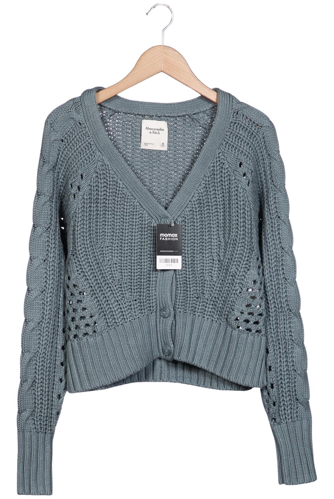 

Abercrombie & Fitch Damen Strickjacke, türkis, Gr. 38