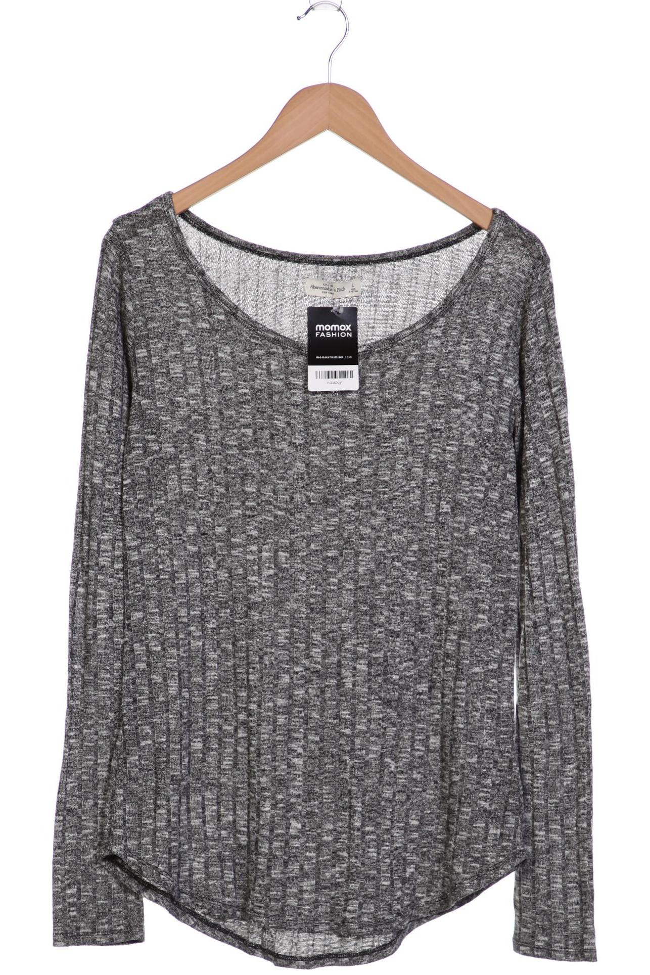 

Abercrombie & Fitch Damen Langarmshirt, grau