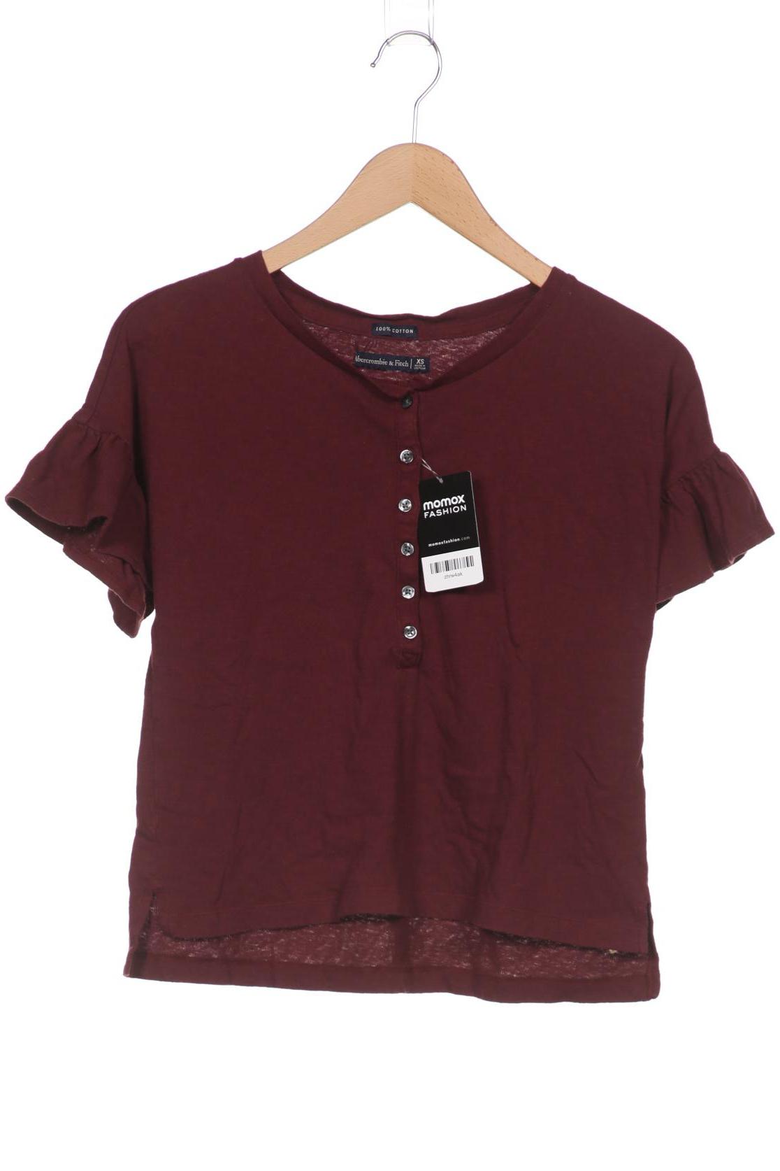 

Abercrombie & Fitch Damen T-Shirt, bordeaux, Gr. 34