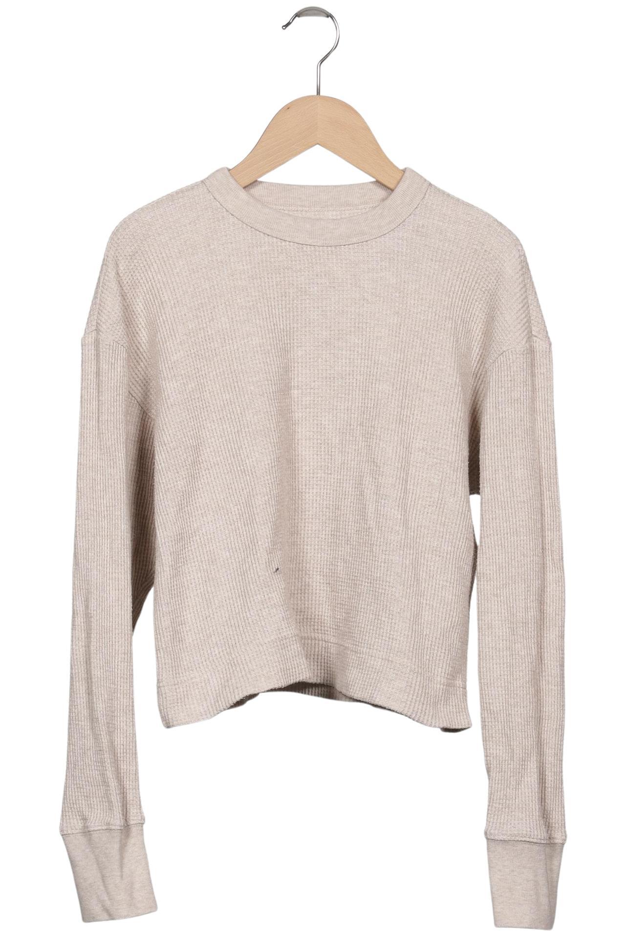 

Abercrombie & Fitch Damen Langarmshirt, beige, Gr. 34