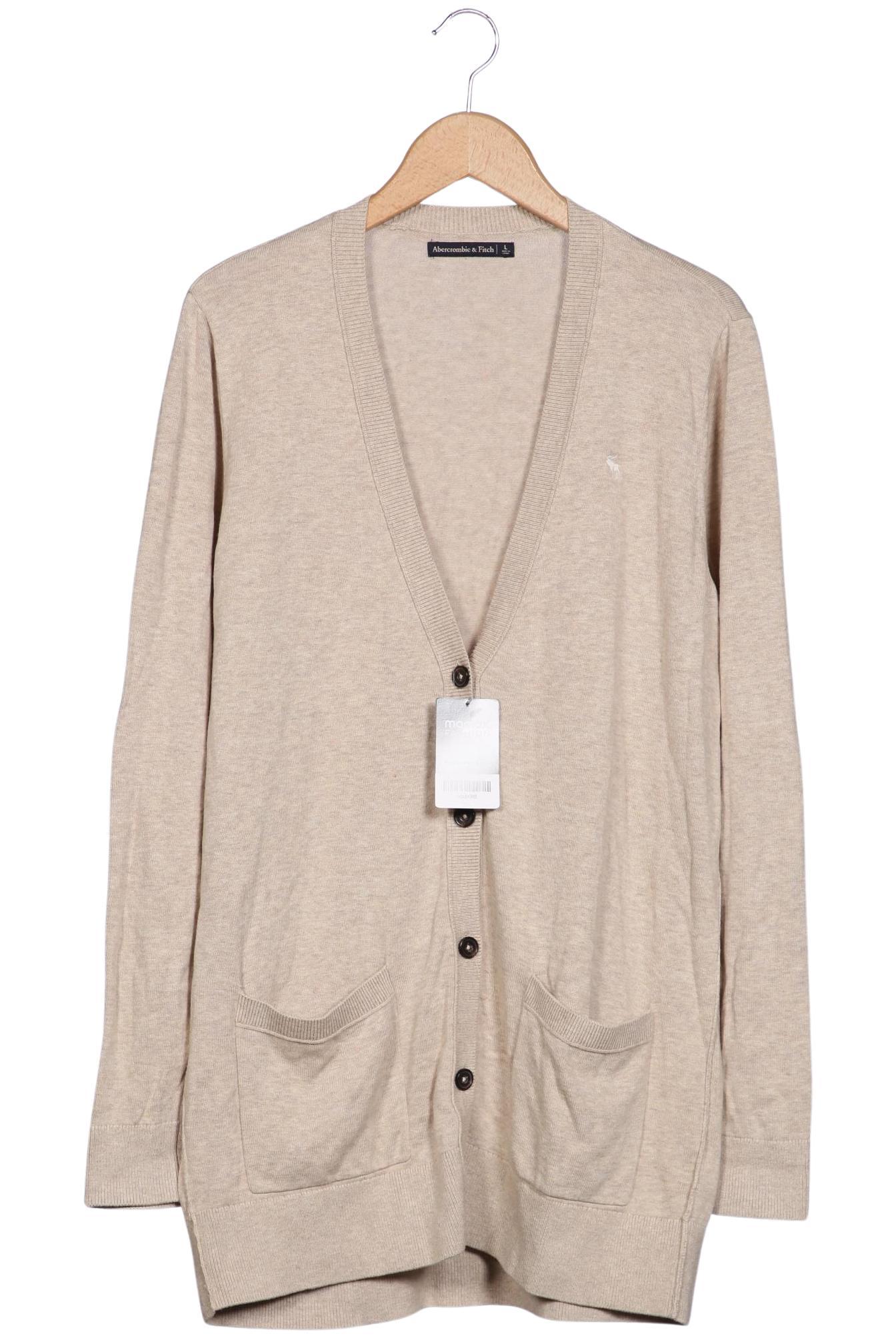 

Abercrombie & Fitch Damen Strickjacke, beige, Gr. 42