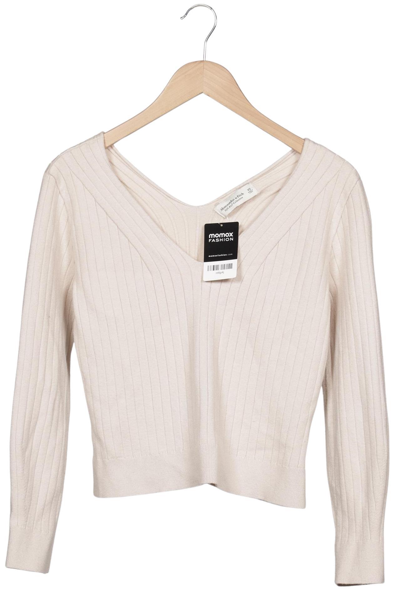 

Abercrombie & Fitch Damen Pullover, cremeweiß, Gr. 34