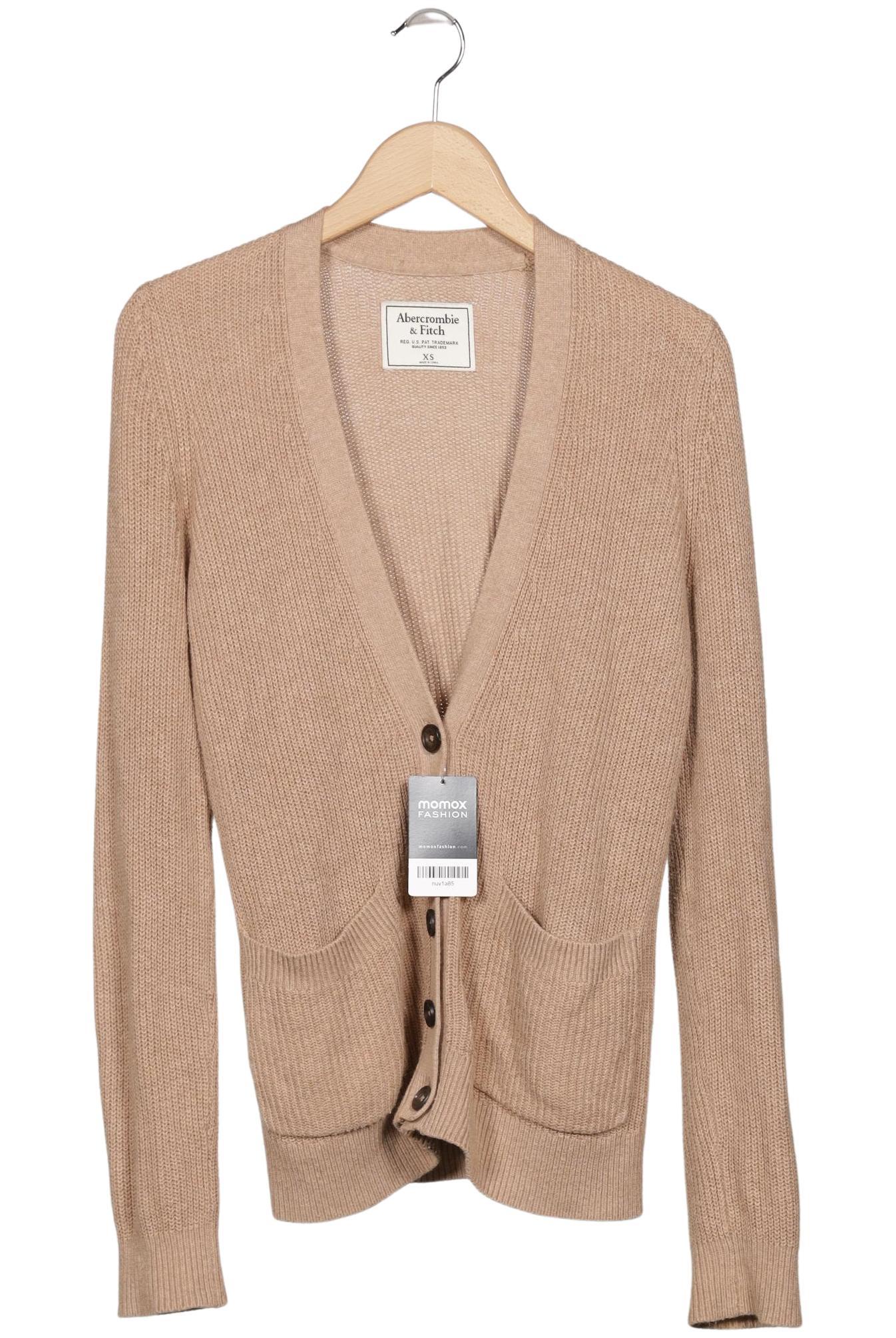 

Abercrombie & Fitch Damen Strickjacke, beige, Gr. 34
