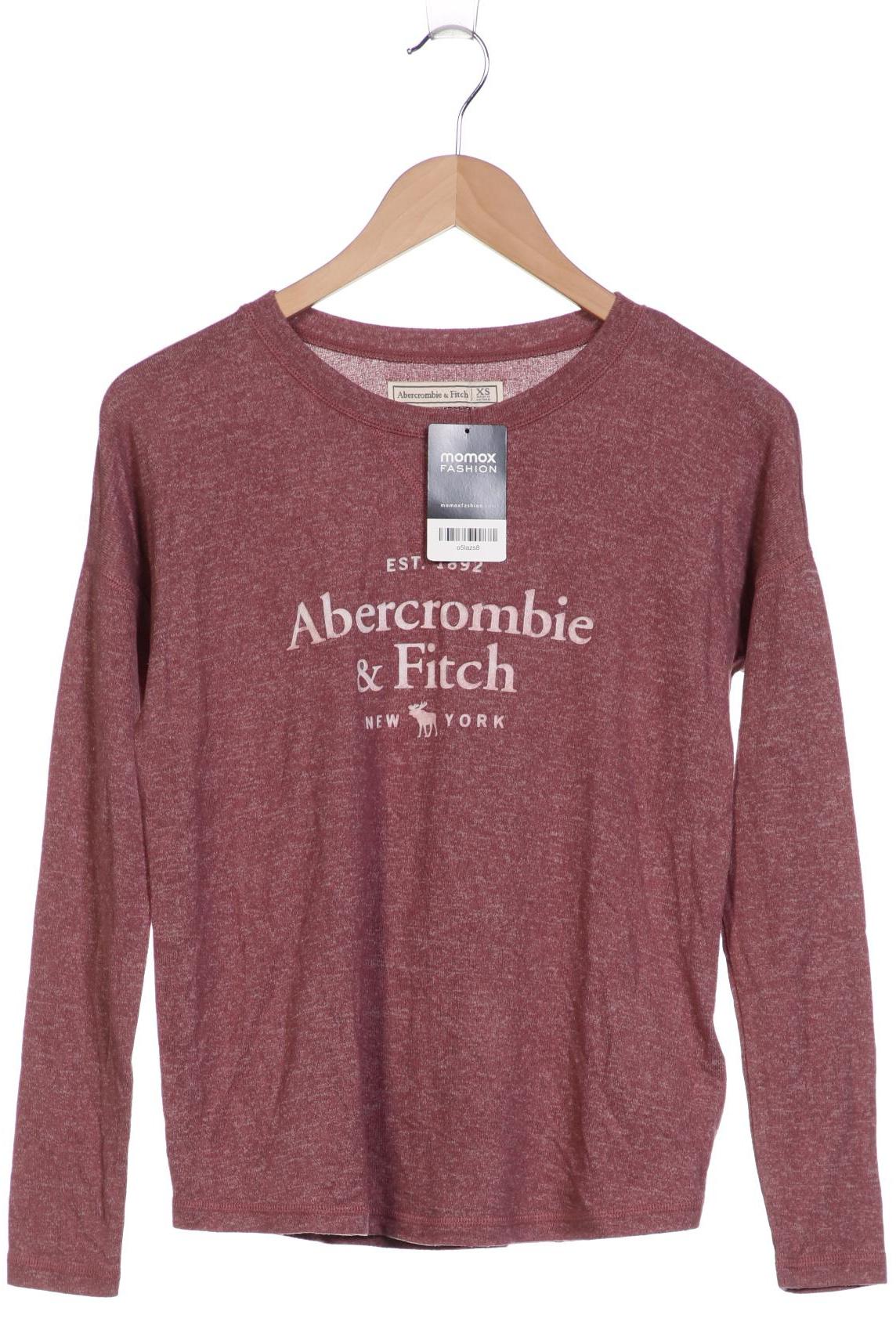 

Abercrombie & Fitch Damen Langarmshirt, bordeaux, Gr. 34