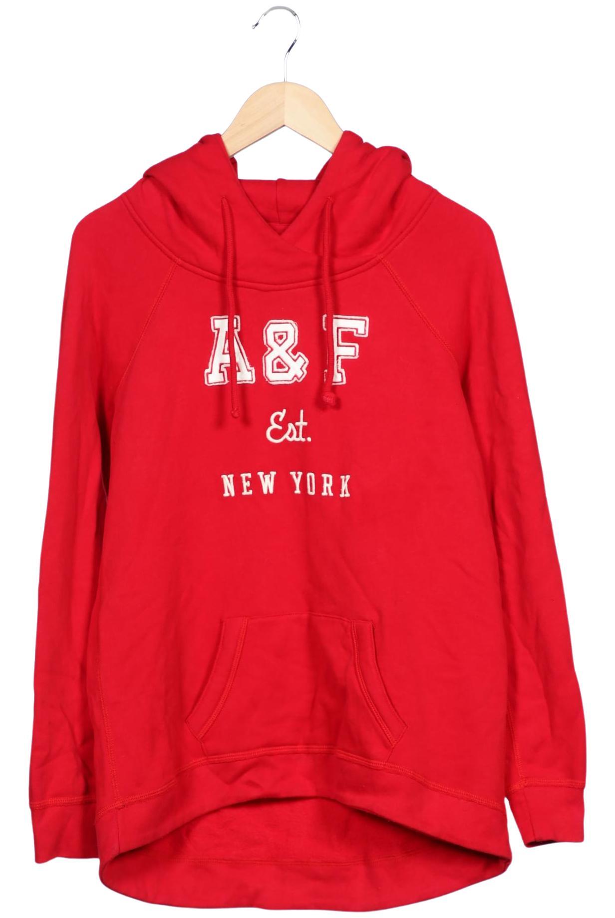 

Abercrombie & Fitch Damen Kapuzenpullover, rot, Gr. 38