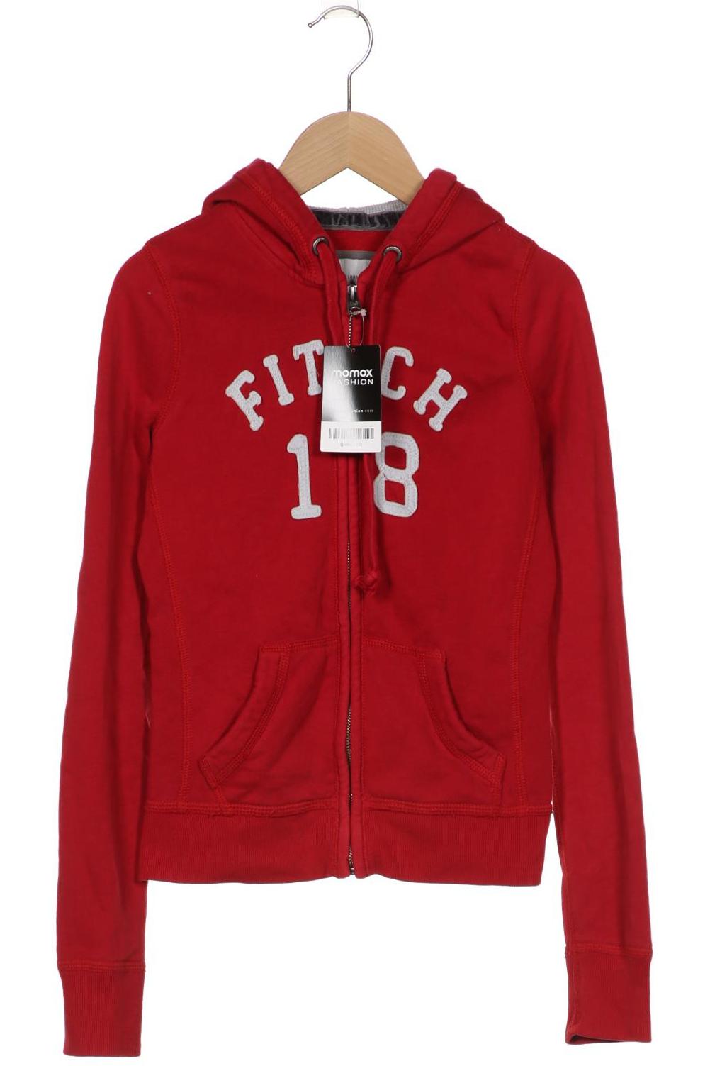 

Abercrombie & Fitch Damen Kapuzenpullover, rot, Gr. 34