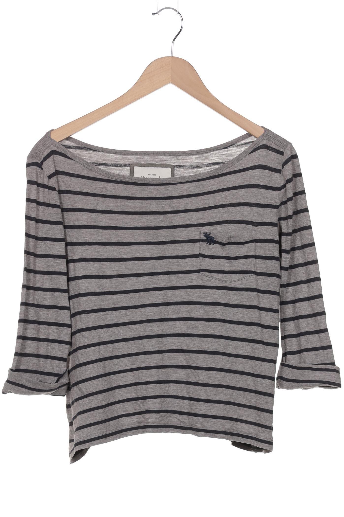 

Abercrombie & Fitch Damen Langarmshirt, grau, Gr. 38