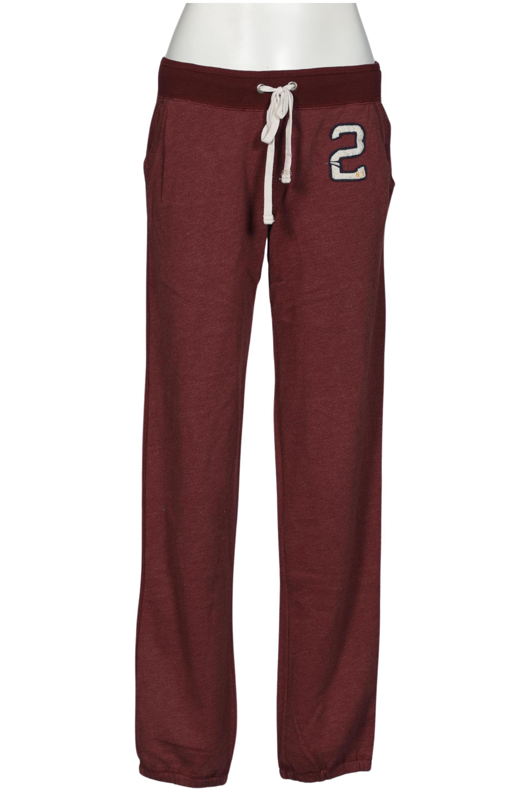 

Abercrombie & Fitch Damen Stoffhose, bordeaux, Gr. 0