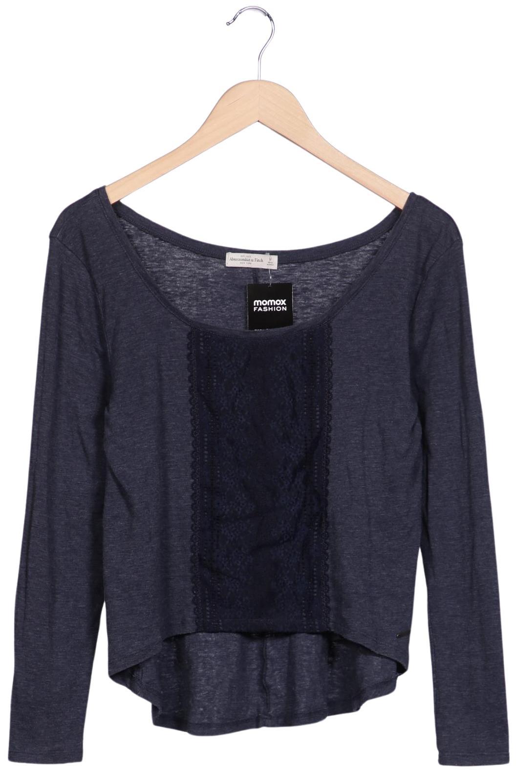 

Abercrombie & Fitch Damen Langarmshirt, marineblau, Gr. 38