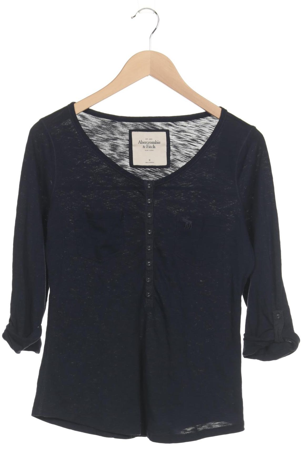 

Abercrombie & Fitch Damen Langarmshirt, marineblau, Gr. 38