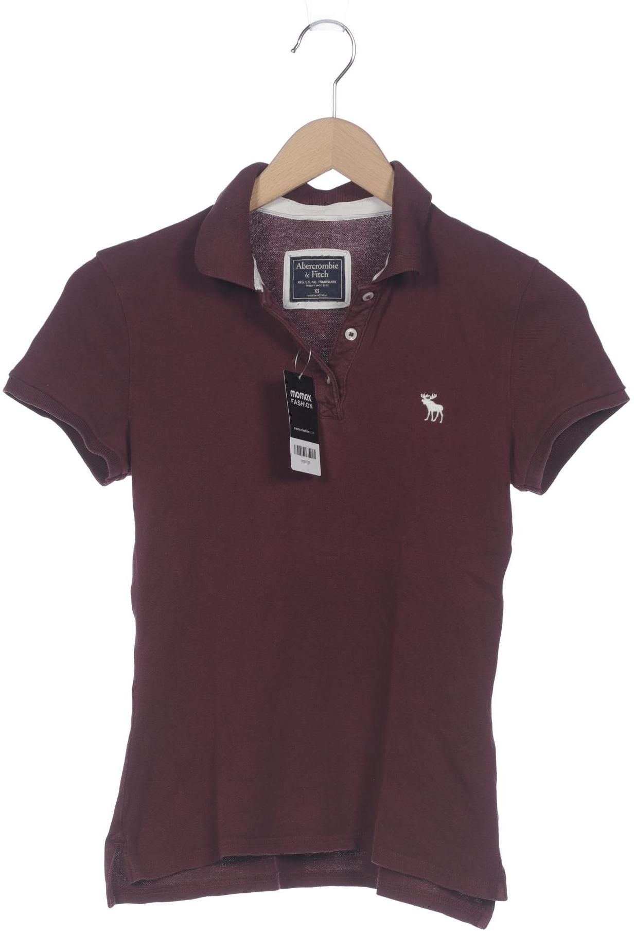 

Abercrombie & Fitch Damen Poloshirt, bordeaux, Gr. 34